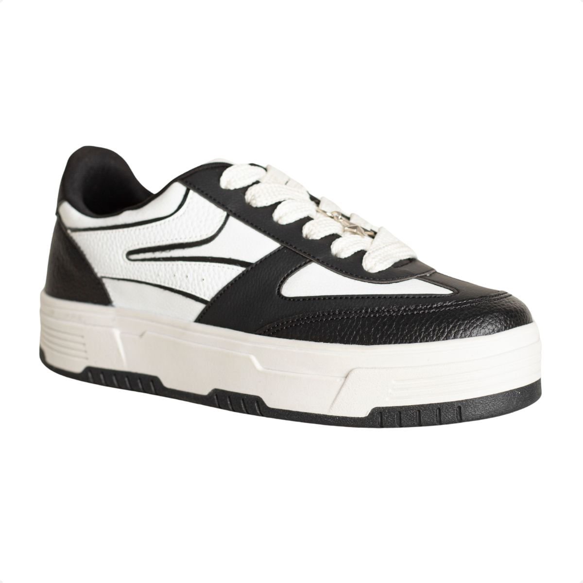 Tênis Feminino Lízis Urban Bold Preto E Branco Branco/Preto 2