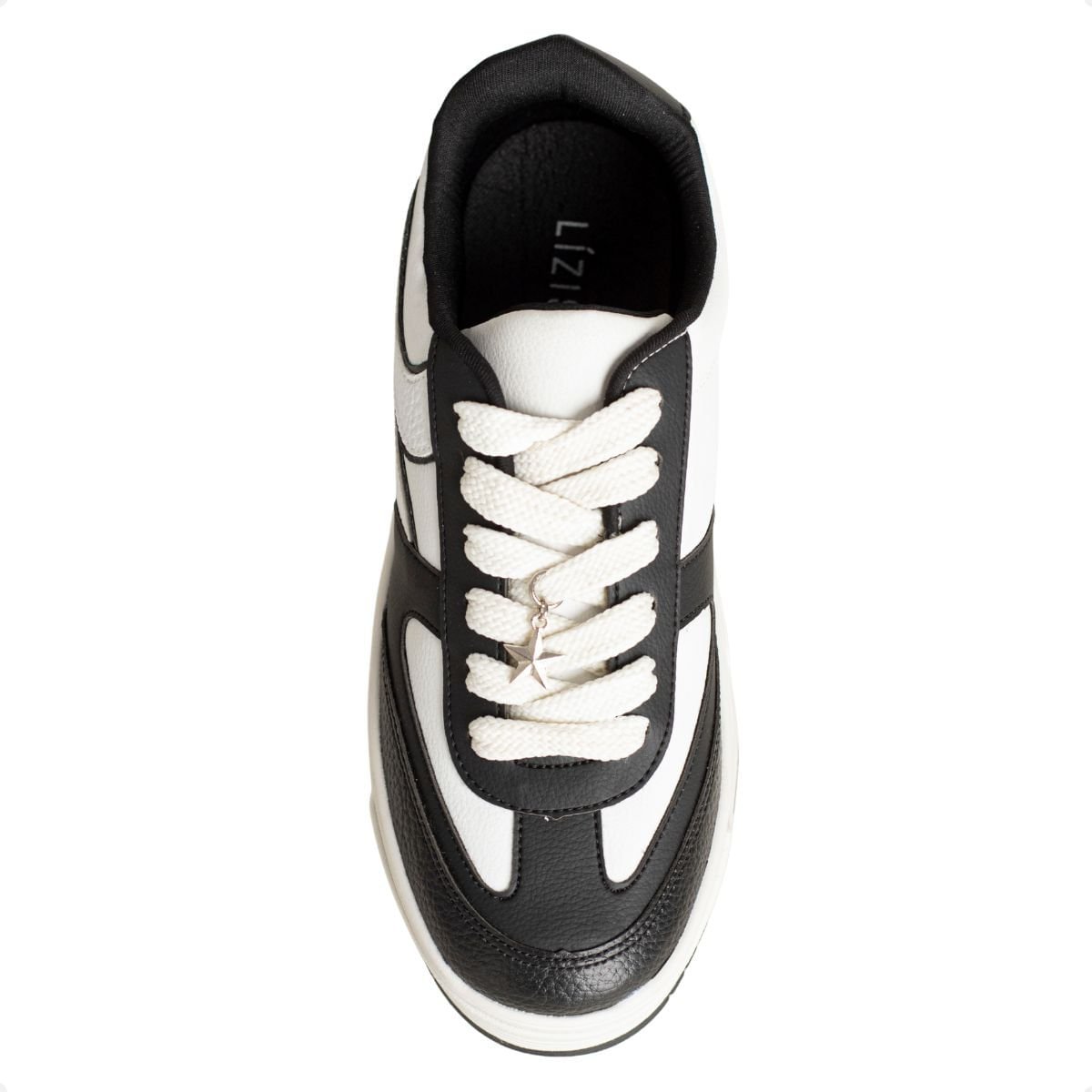 Tênis Feminino Lízis Urban Bold Preto E Branco Branco/Preto 6