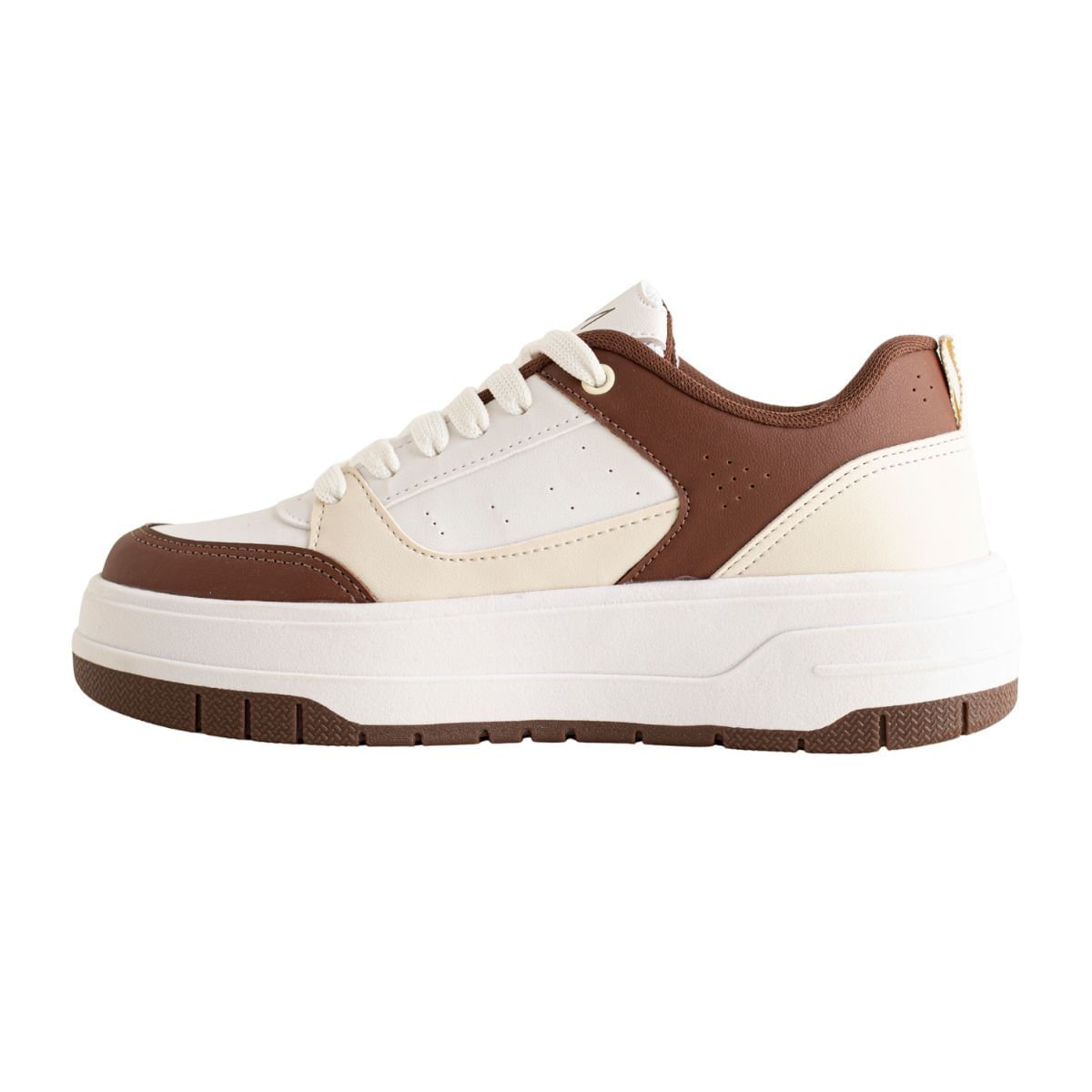 Tênis Dm Marrom & Creme Branco/Marrom 5