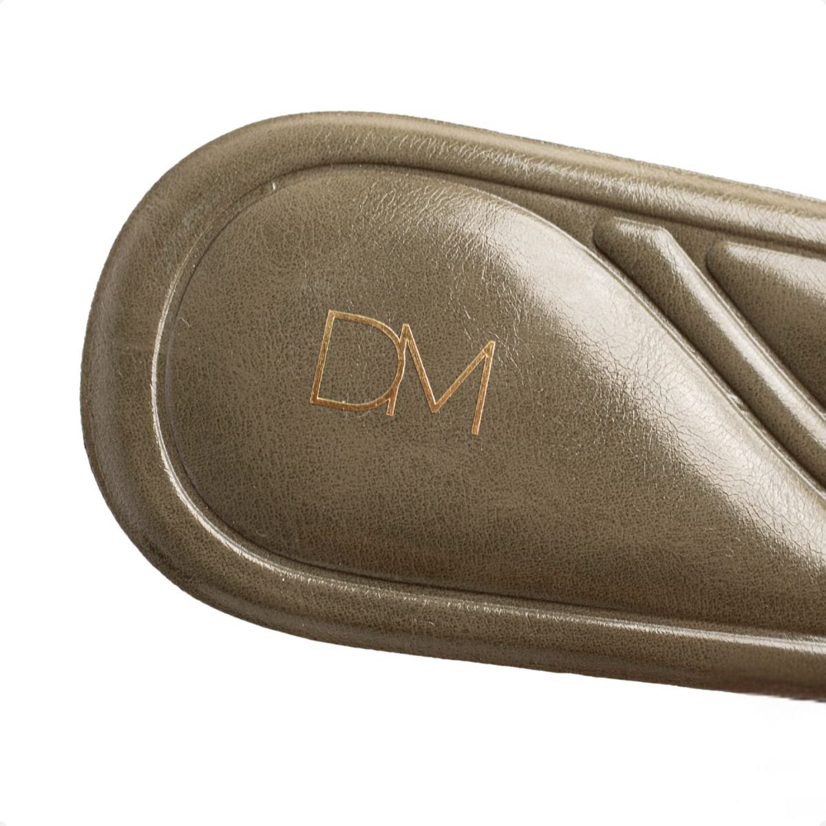 Tamanco Rasteiro Dm Nice Verde Oliva Marrom 7