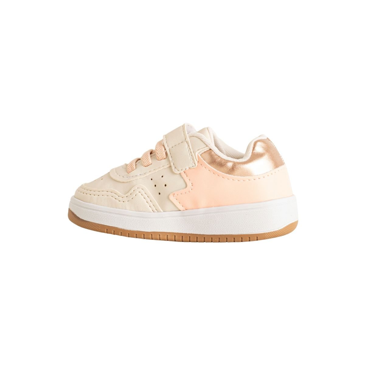 Tênis Jump Kids Baby Shine Rose Off White 5