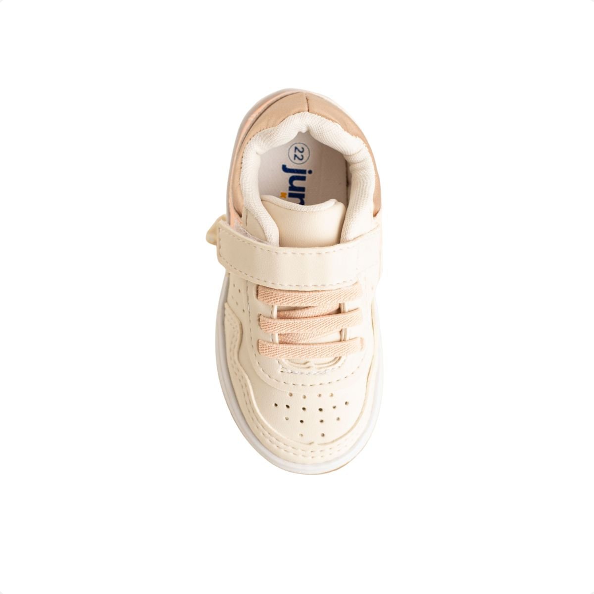 Tênis Jump Kids Baby Shine Rose Off White 6