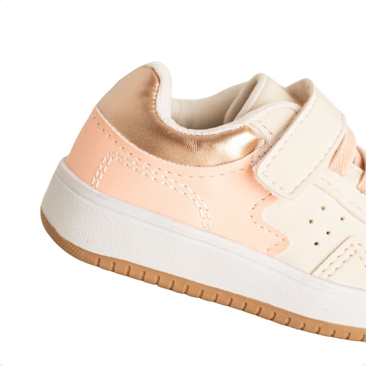 Tênis Jump Kids Baby Shine Rose Off White 7