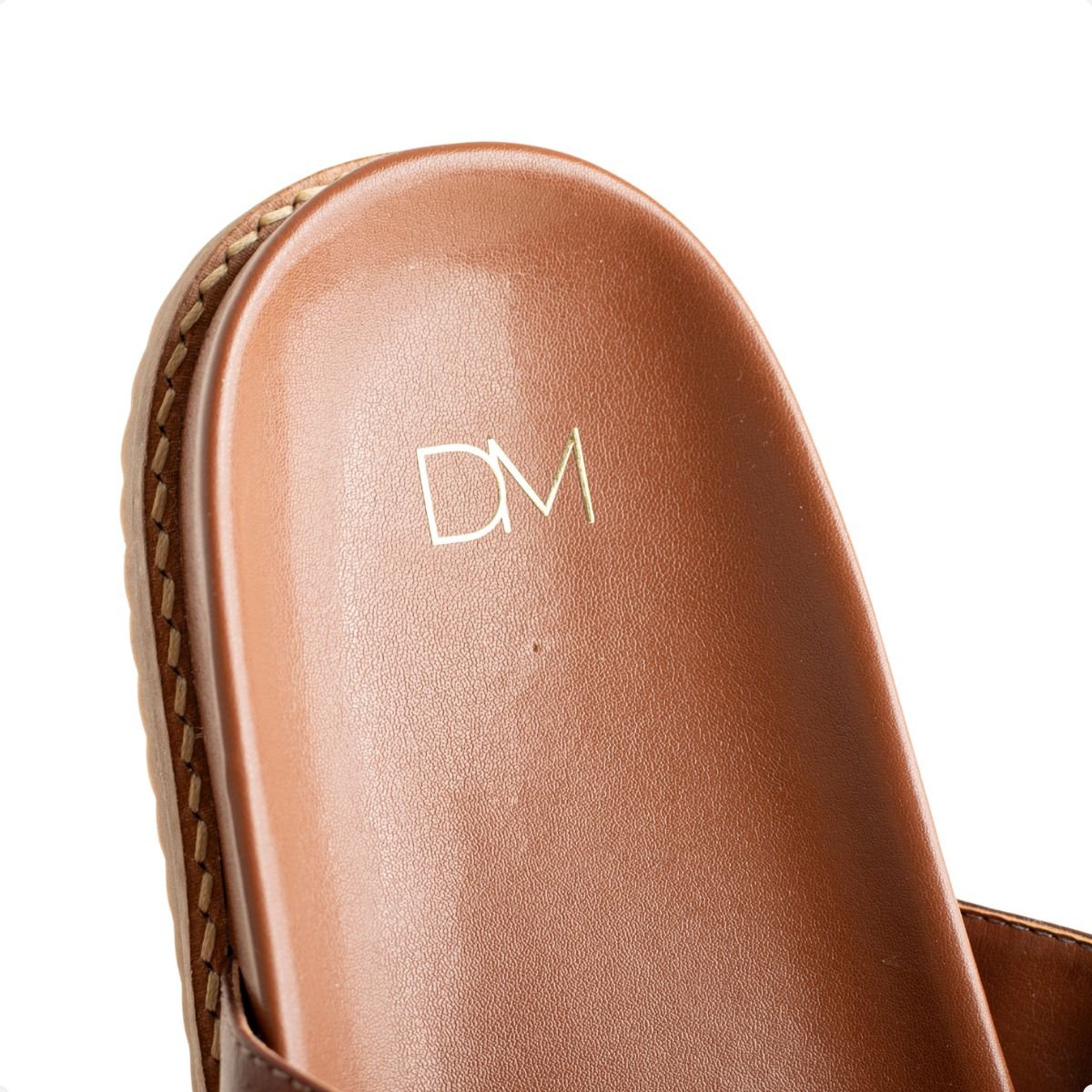 Sandália Dm Knot Flat Marrom Marrom 7