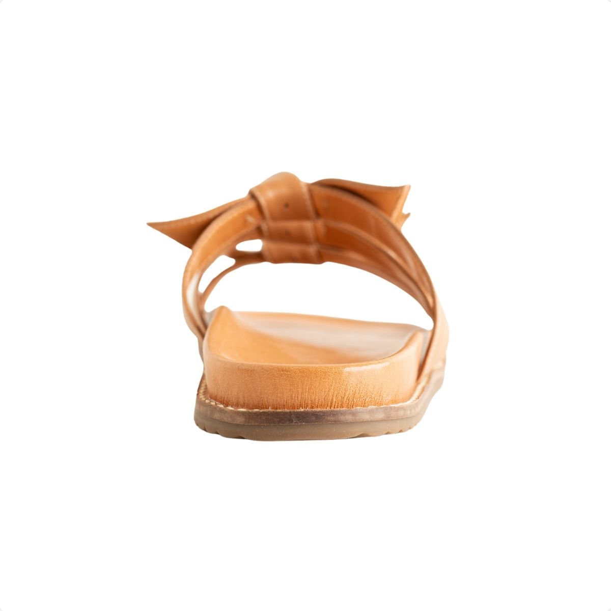 Sandália Dm Knot Flat Caramelo Bege 4