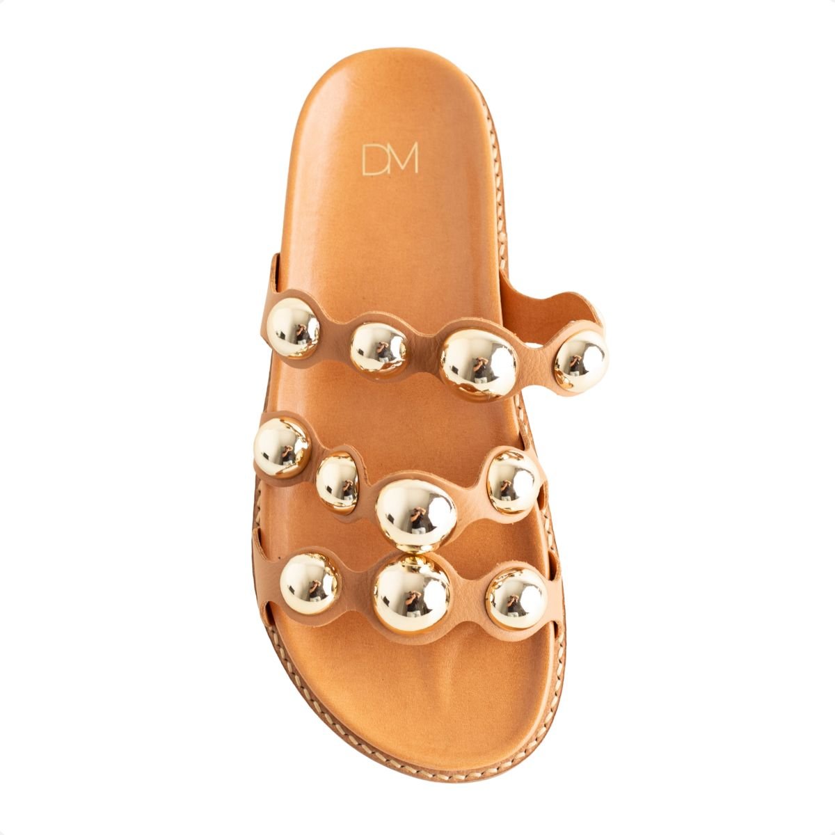 Rasteira Papete Dm Solare Caramelo Marrom 6