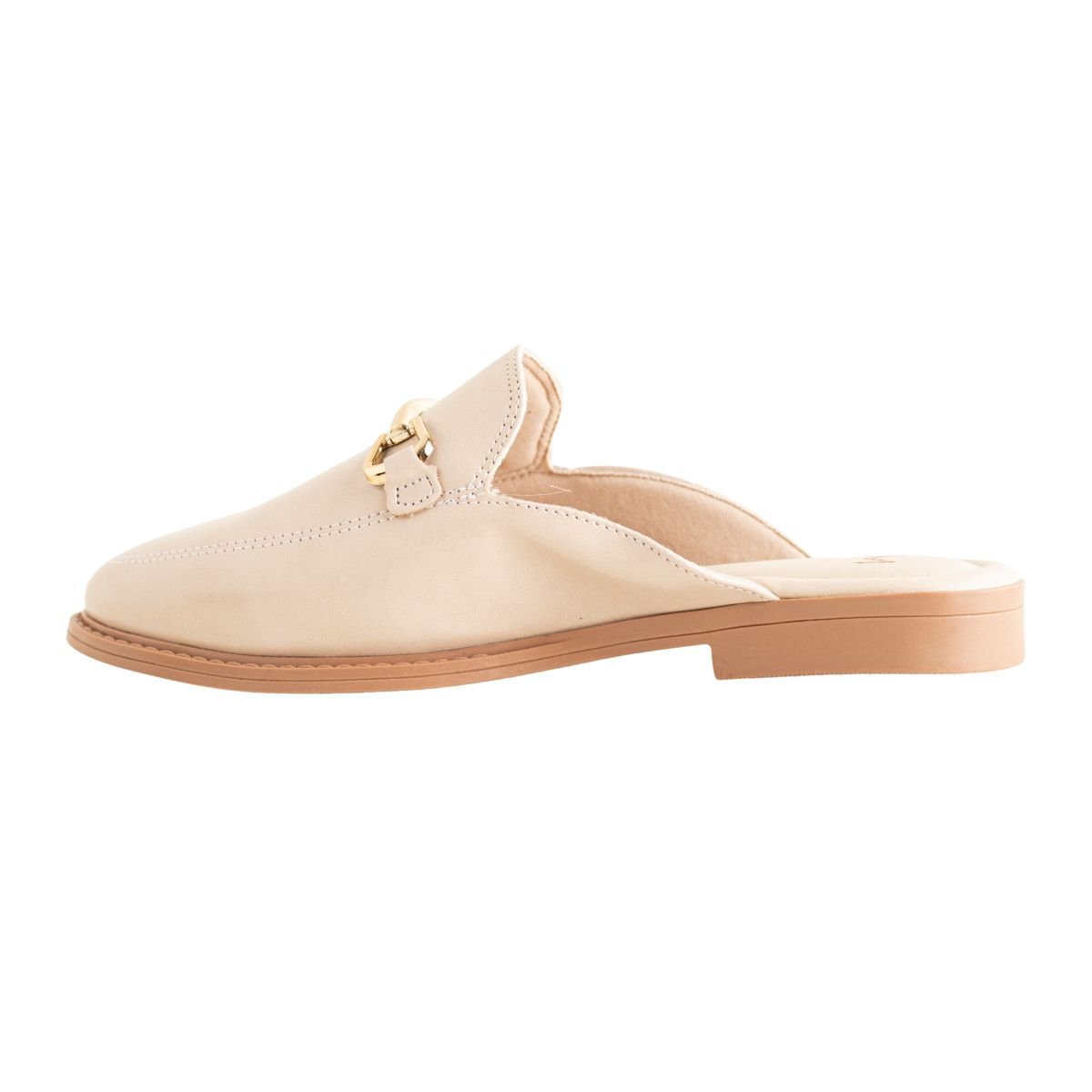 Mule Rasteira Dm Solare Nude Bege 5