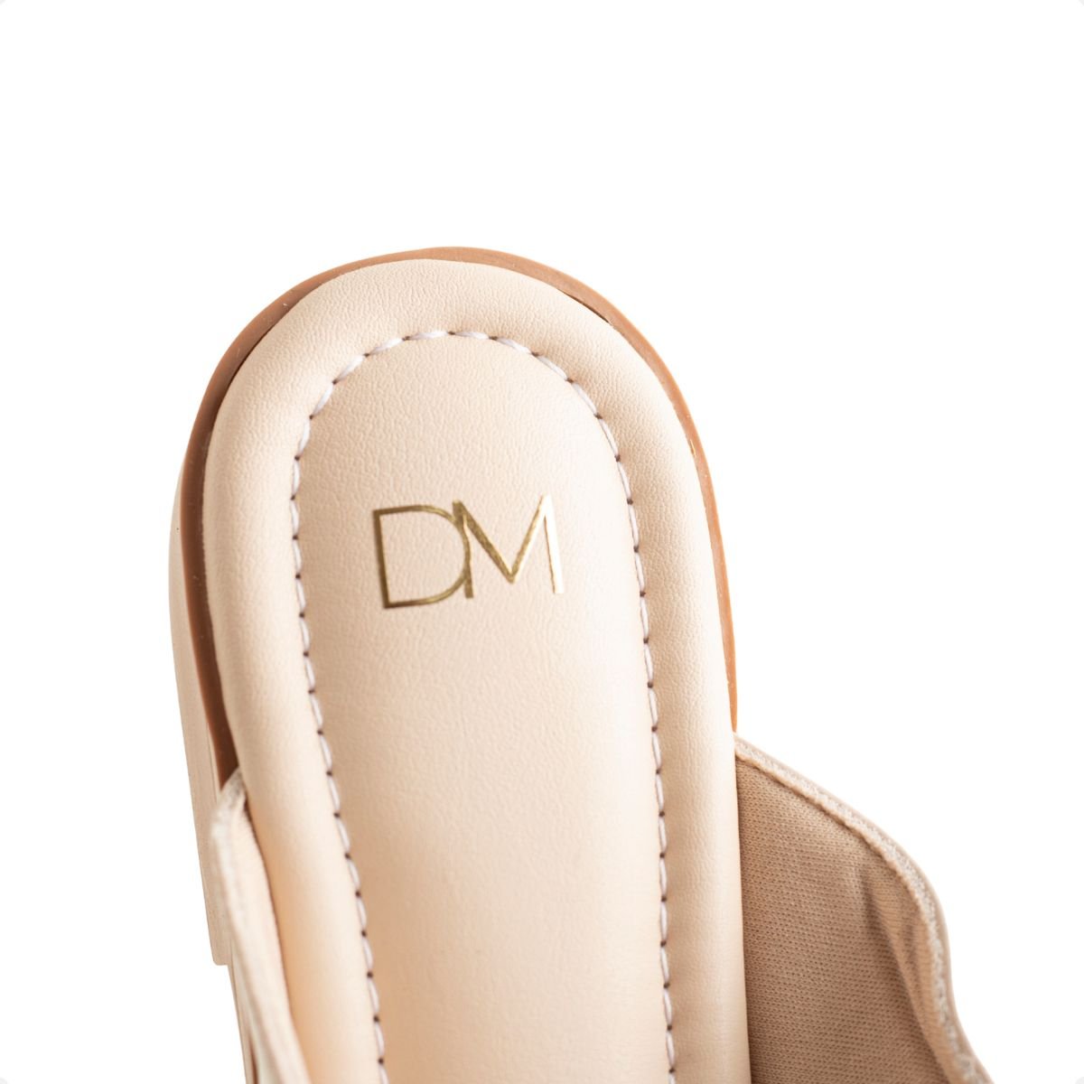 Mule Rasteira Dm Solare Nude Bege 7