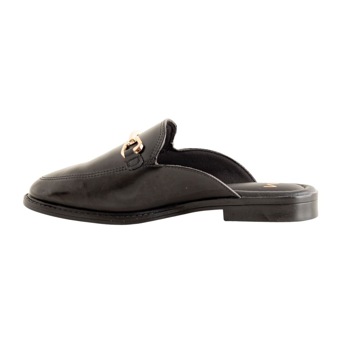 Mule Rasteira Dm Solare Preto Preto 5