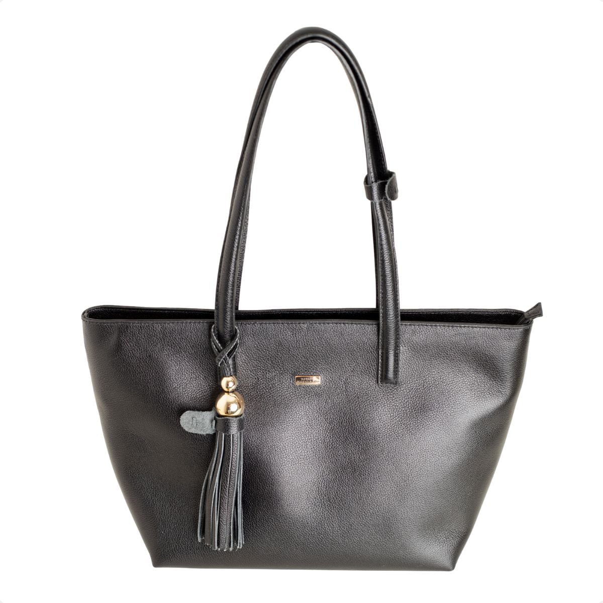 Bolsa Tote Dm Tassel Preta Preto 6