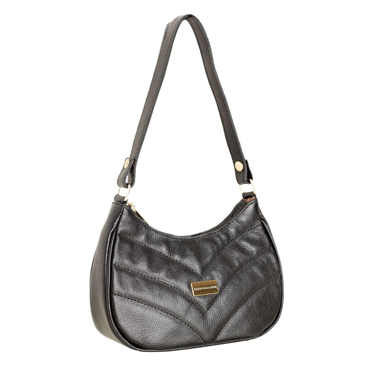 Bolsa Shoulder Matelassê Preta Dm Preto 2