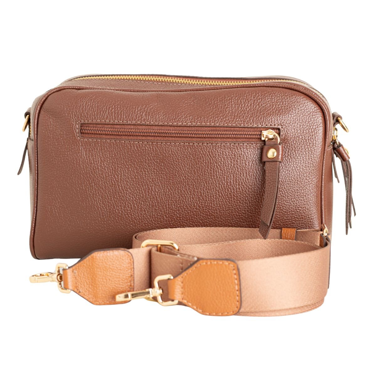 Bolsa Tiracolo Minimal Marrom Dm Marrom 5