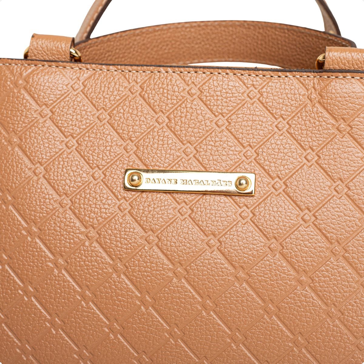 Bolsa Estruturada Dm Matelassê Nude Bege 3