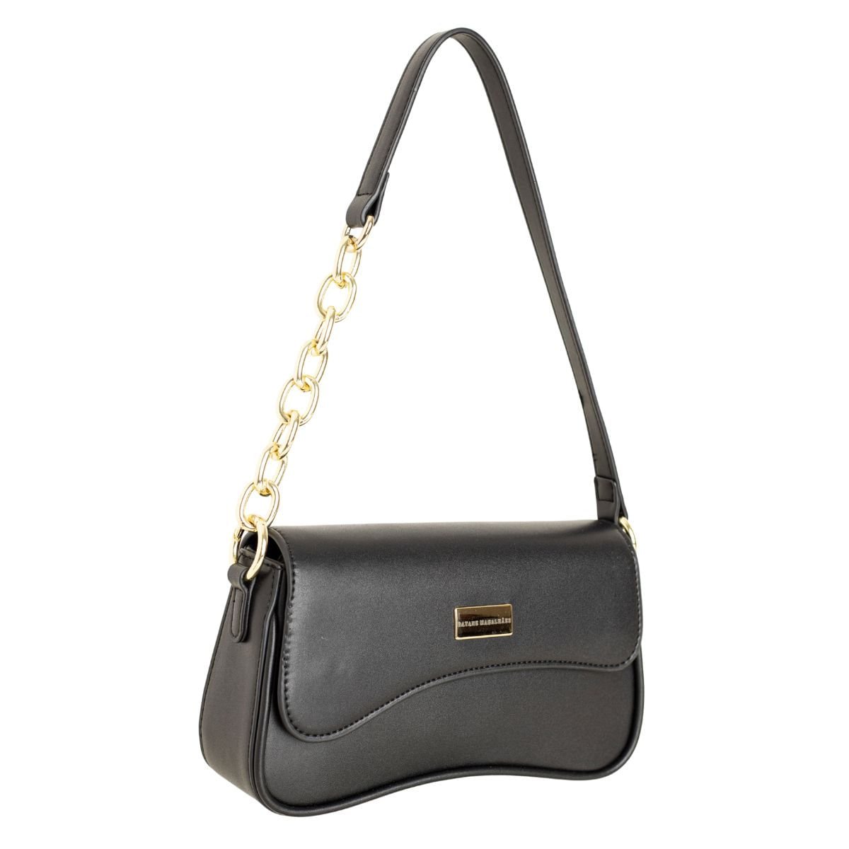 Bolsa Shoulder Preta Dm Preto 2