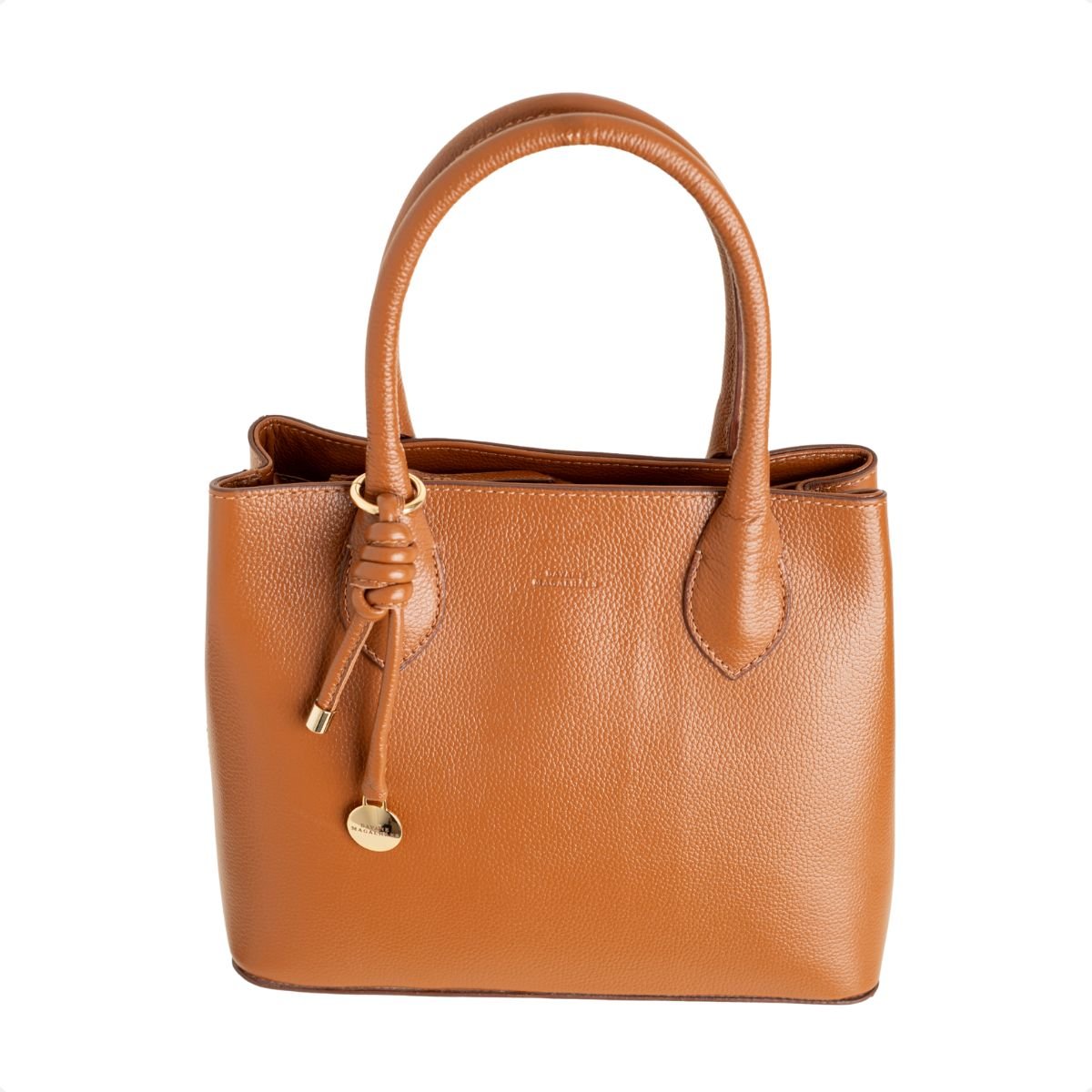 Bolsa Estruturada Dm Charm Caramelo Marrom 6