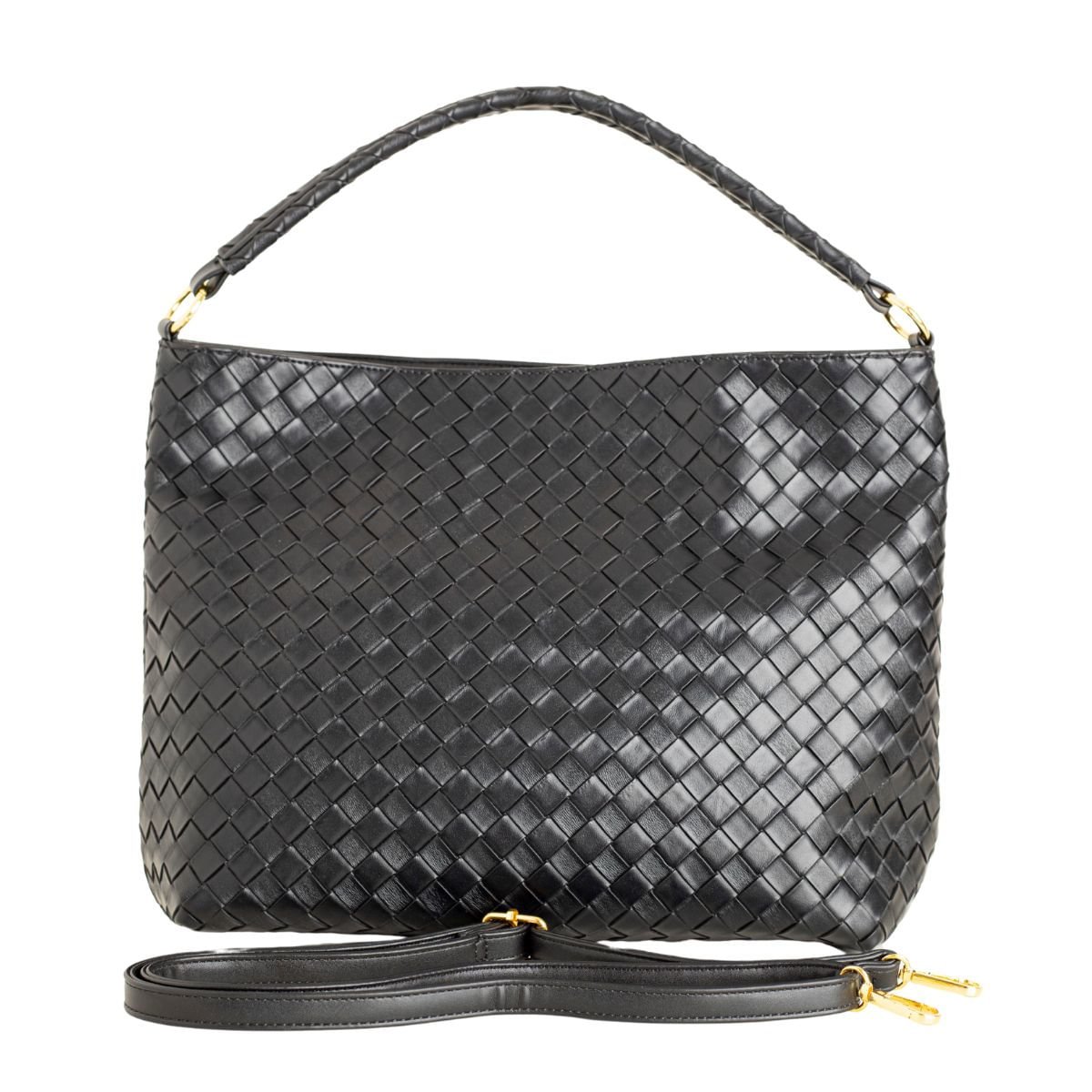 Bolsa Shoulder Dm Trama Preta Preto 5