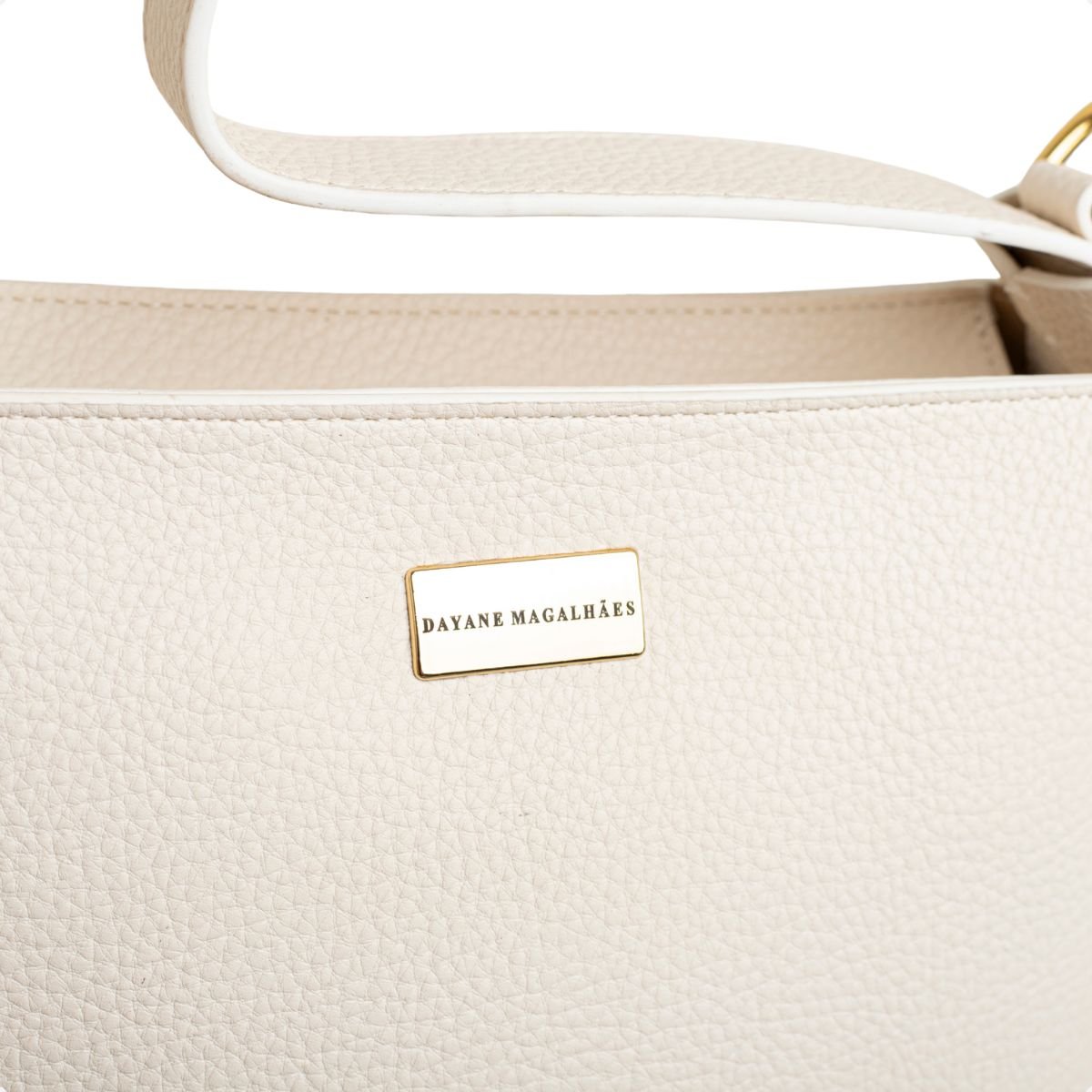 Bolsa Shoulder Dm Glam Offwhite Off White 3