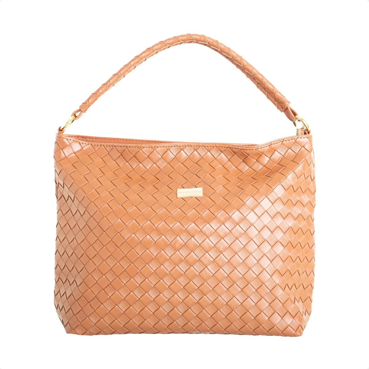 Bolsa Shoulder Dm Trama Caramelo
