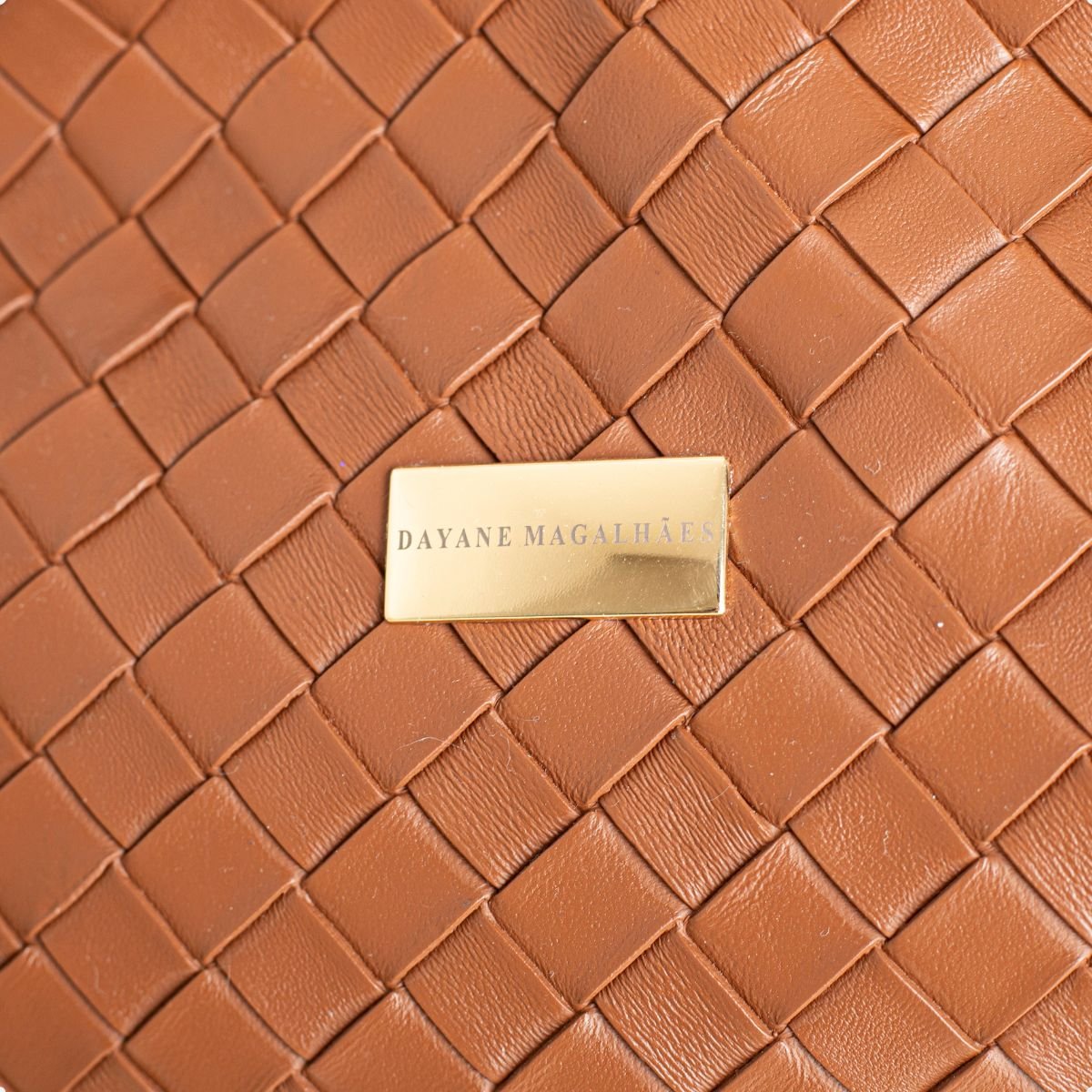 Bolsa Shoulder Dm Trama Caramelo Chocolate 3