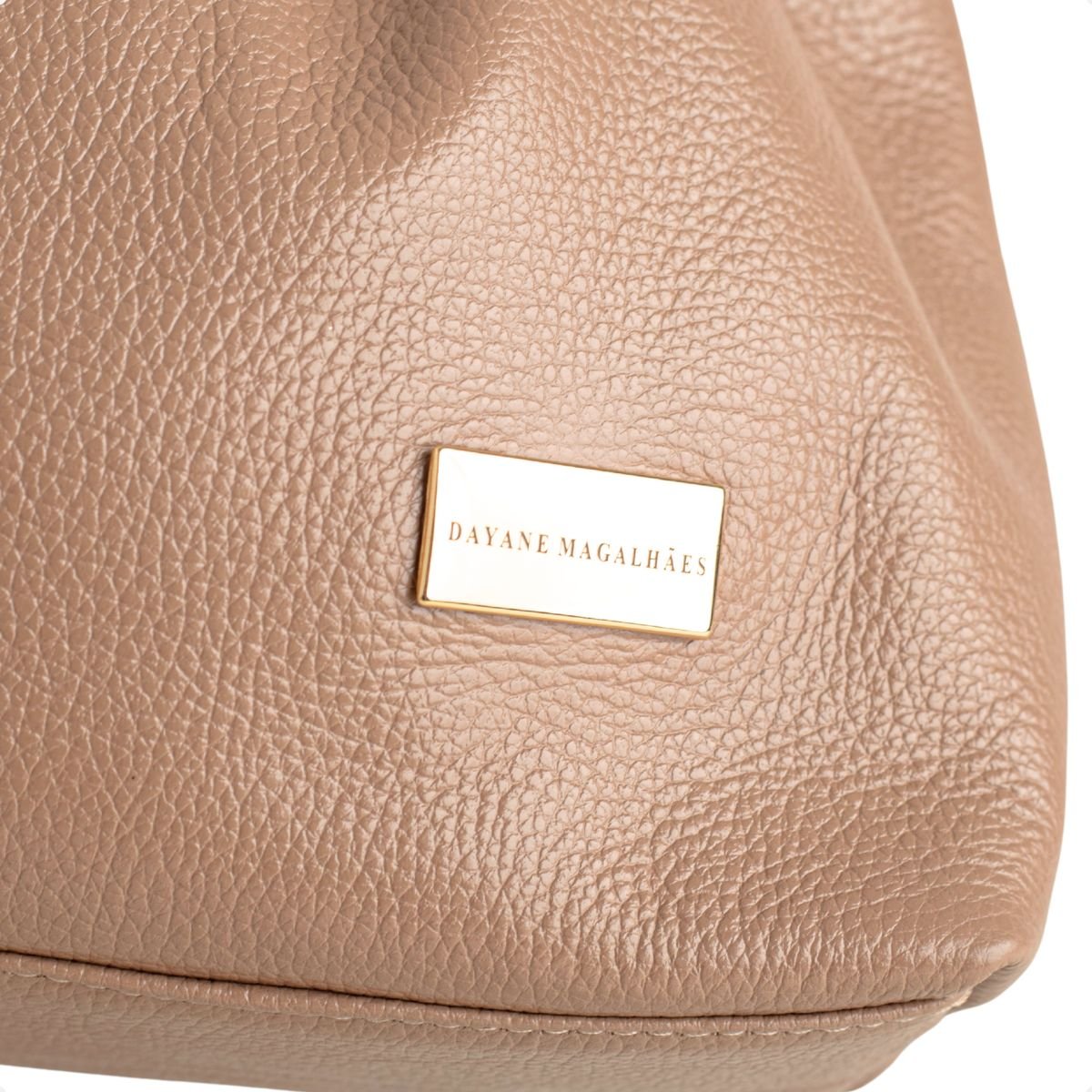 Bolsa Shoulder Dm Ivory Minimal Bege 3