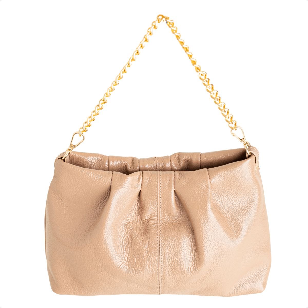 Bolsa Shoulder Dm Ivory Minimal Bege 6