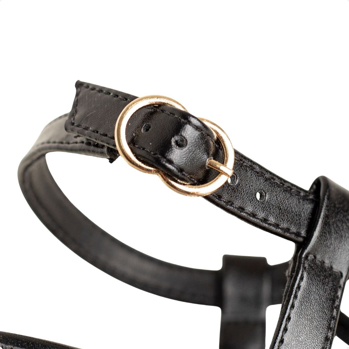 Sandália Rasteira Dm Charm Preta Preto 7