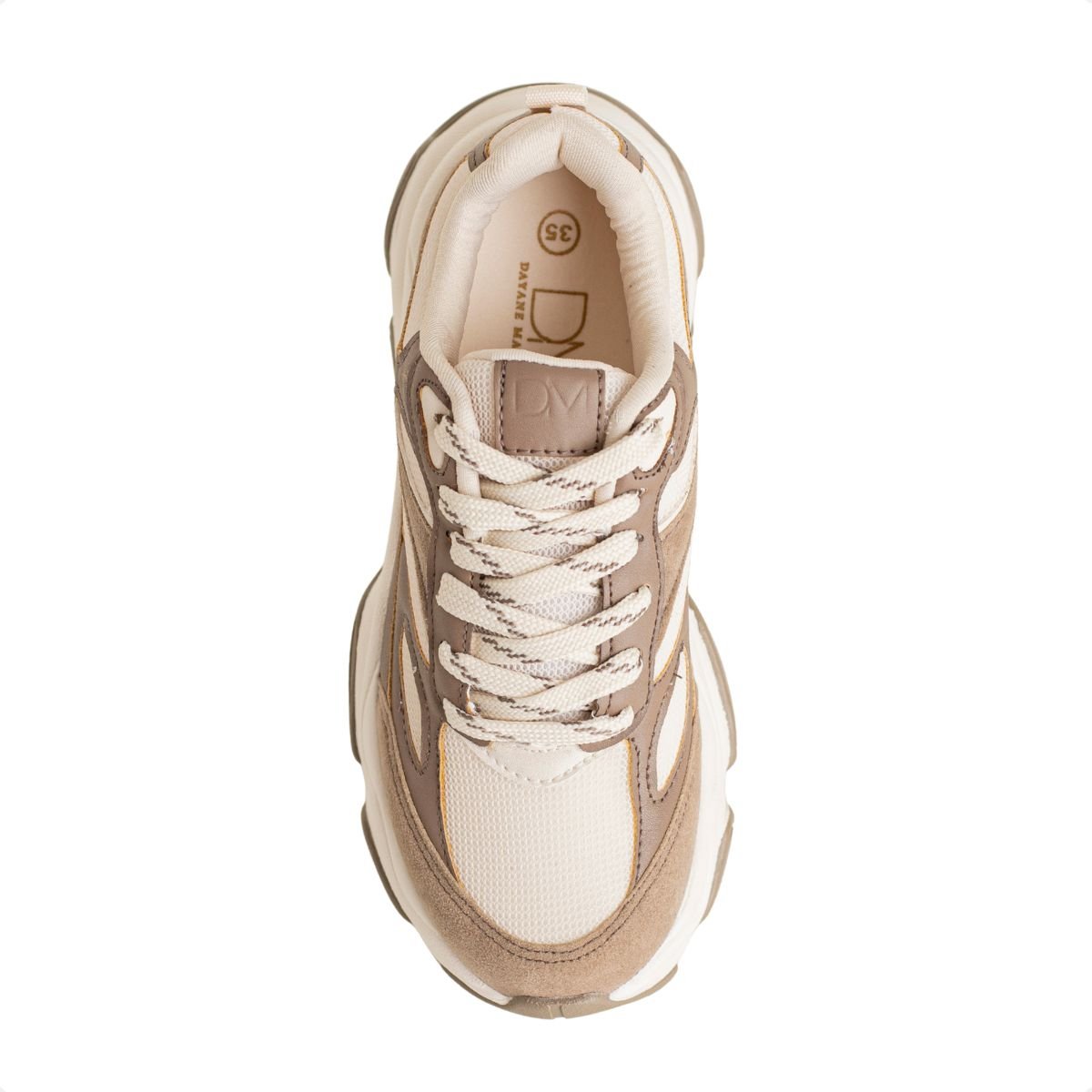 Tênis Dm Urban Bold Capuccino Off White/Taupe 6