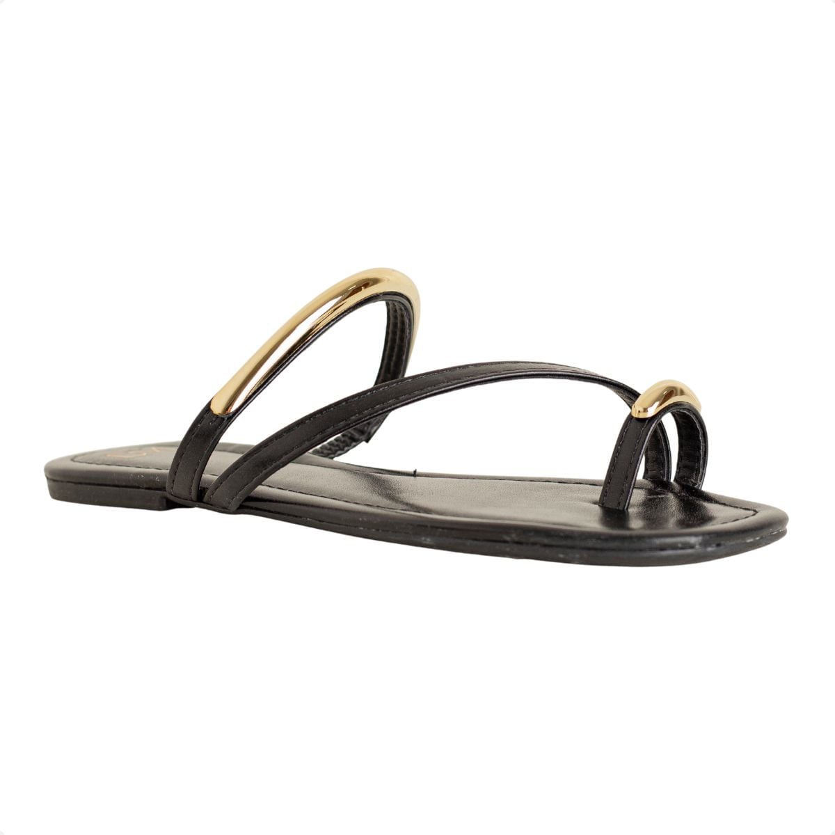 Tamanco Rasteiro Vittoria Dm Preto Preto 2