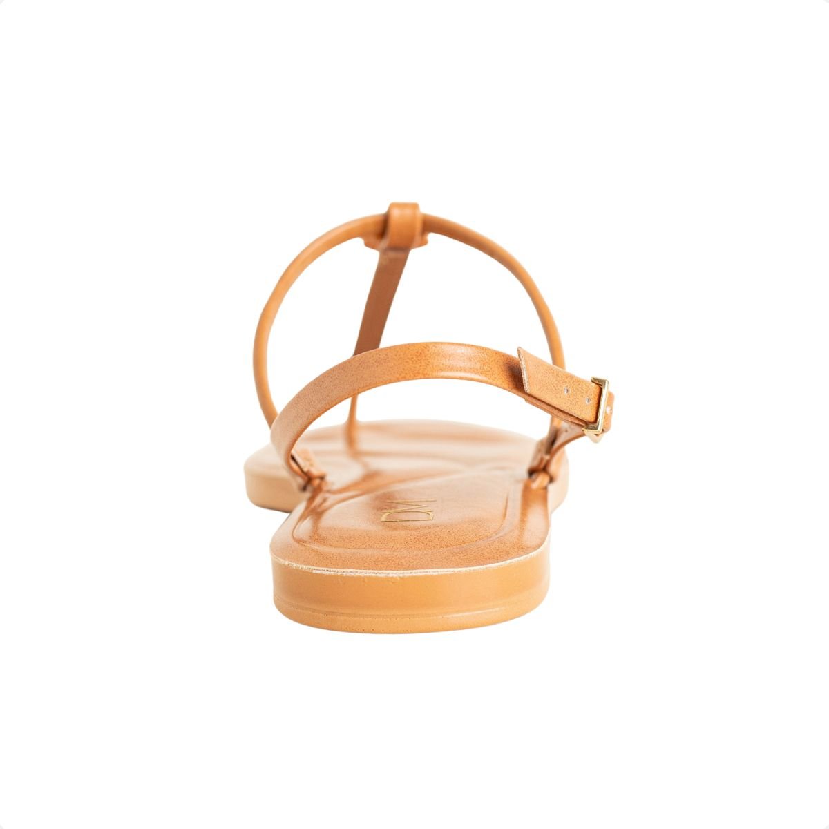 Sandália Rasteirinha Dm Minimal Chic Caramelo Bege 4