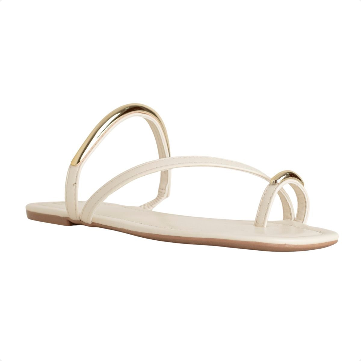 Tamanco Rasteiro Vittoria Dm Branco Marfim 2