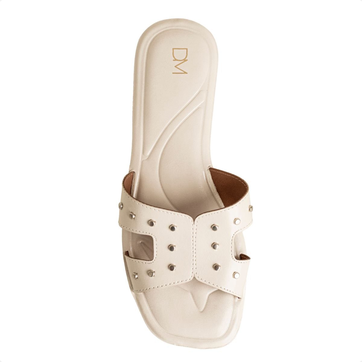 Tamanco Rasteiro Dm Nice Off White Branco 6