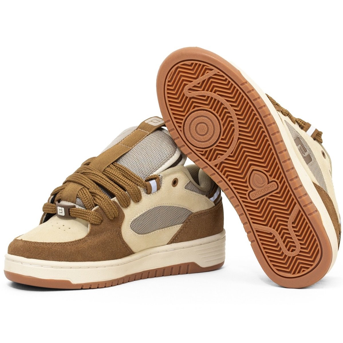 Tenis Freeday Switch FR21012 Camurca - Cognac/DarkBege Bege 3