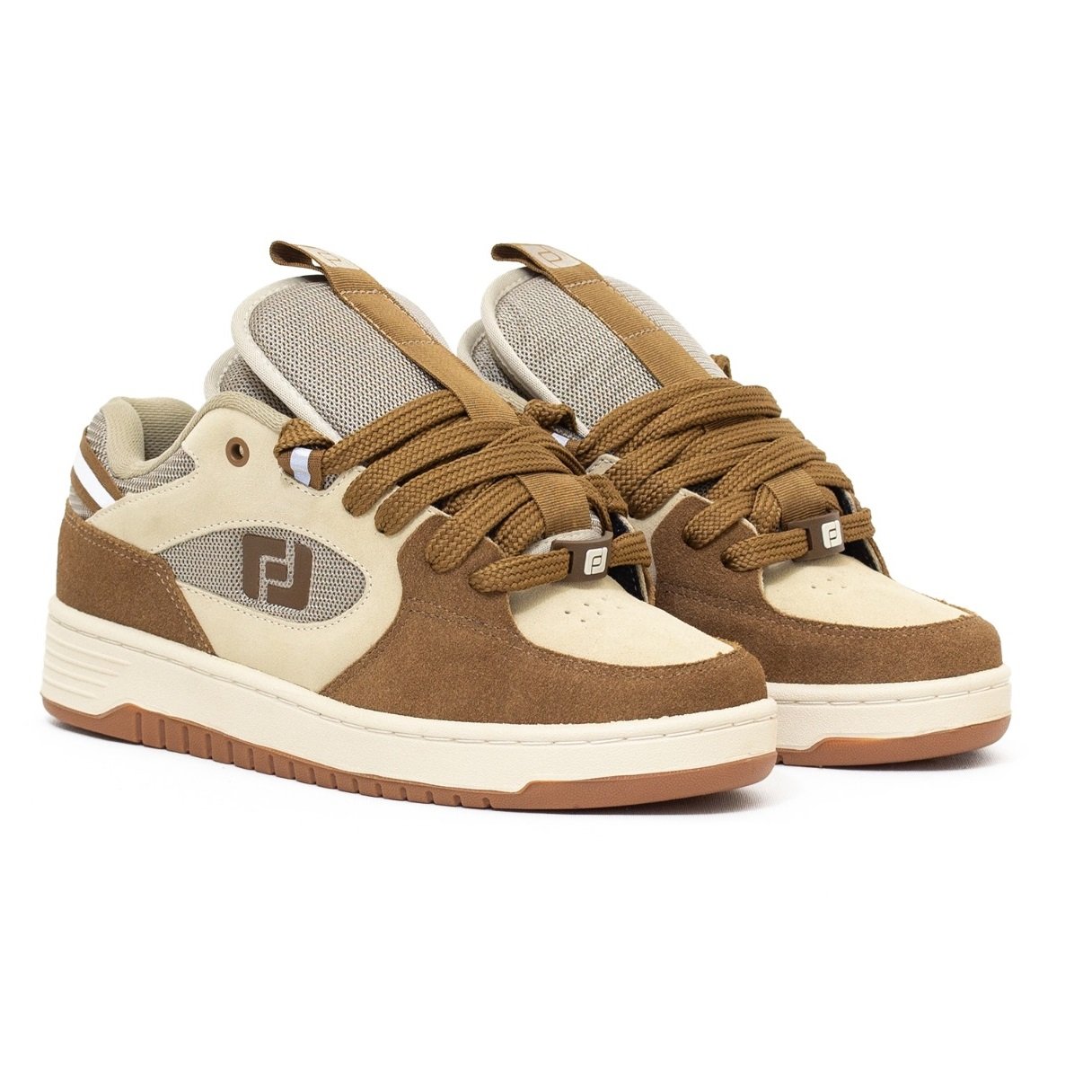 Tenis Freeday Switch FR21012 Camurca - Cognac/DarkBege Bege 4