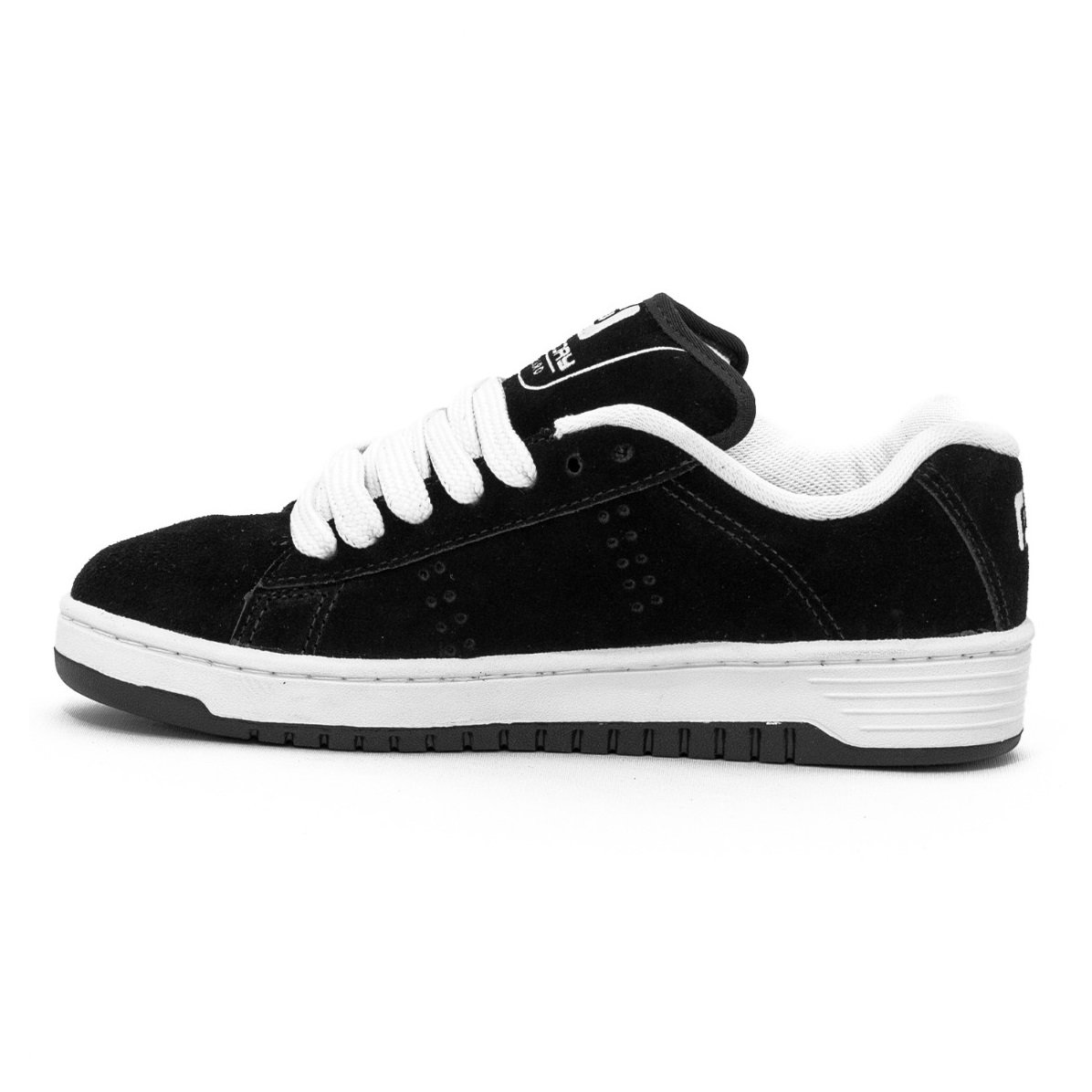 Tenis Freeday Jab FR25010 Camurca - Preto-Branco Preto 2