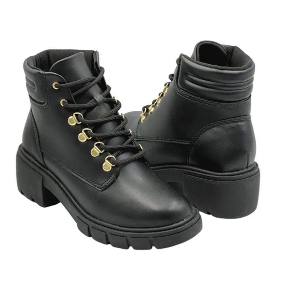 Bota Feminina Beira Rio Zurique 9077-202 Preto Preto 3