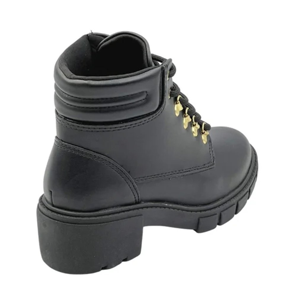 Bota Feminina Beira Rio Zurique 9077-202 Preto Preto 4