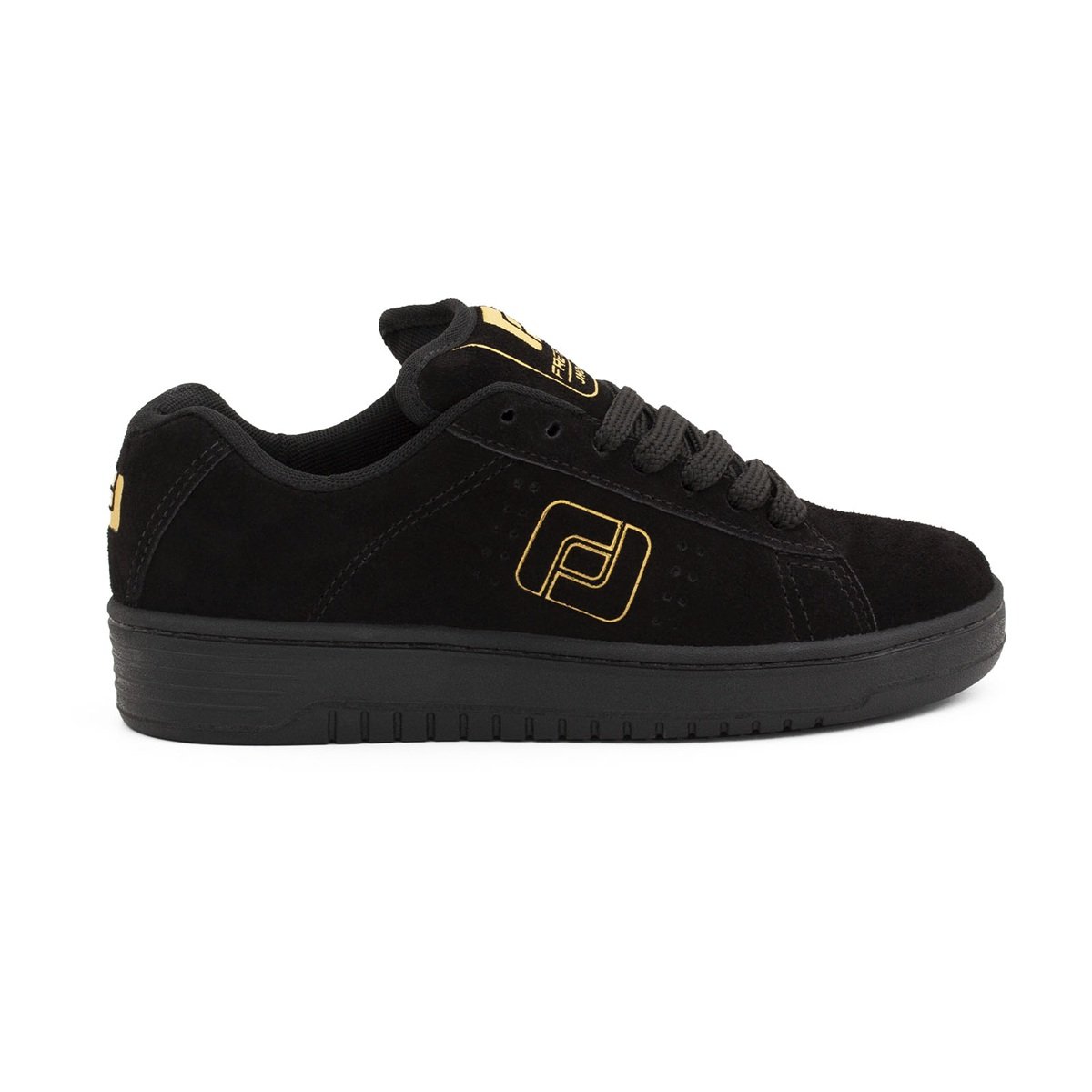 Tenis Freeday Jab FR25027 Camurca - Preto-Ouro-Preto