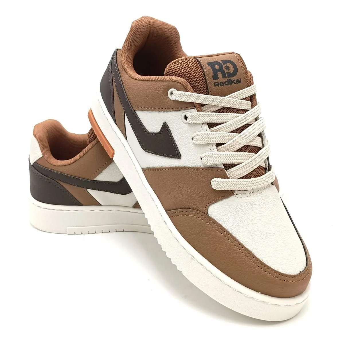Tenis Redikal RKT543-01 - Caramelo/Off White/Cafe Marrom 4