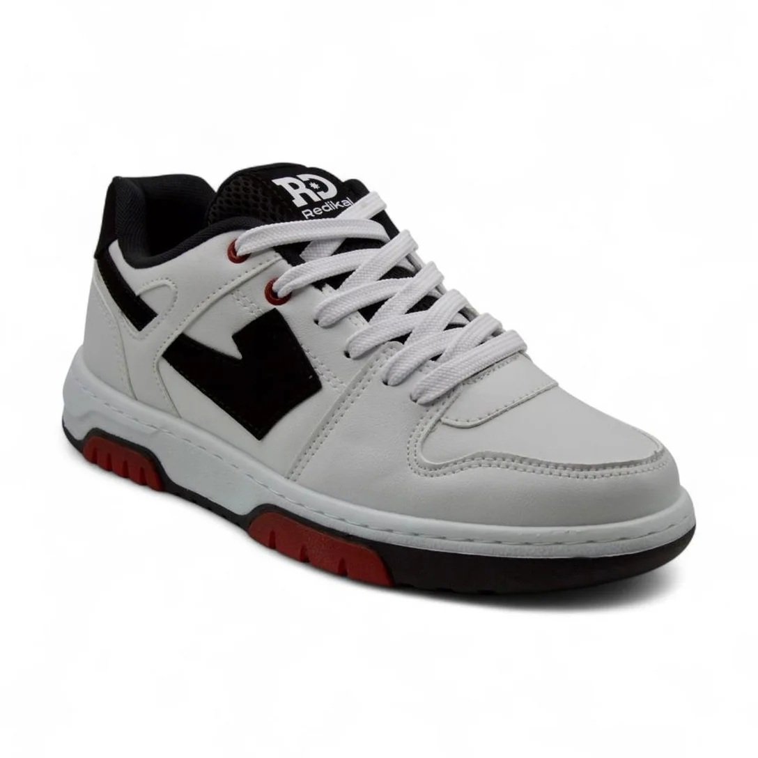 Tenis Redikal RKT513-09 - Branco/Branco/Preto Branco 4