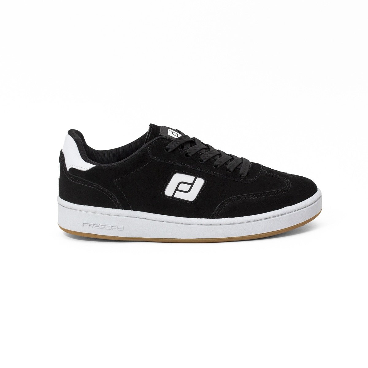Tenis Freeday Town FR41003 Camurca - Preto-Branco