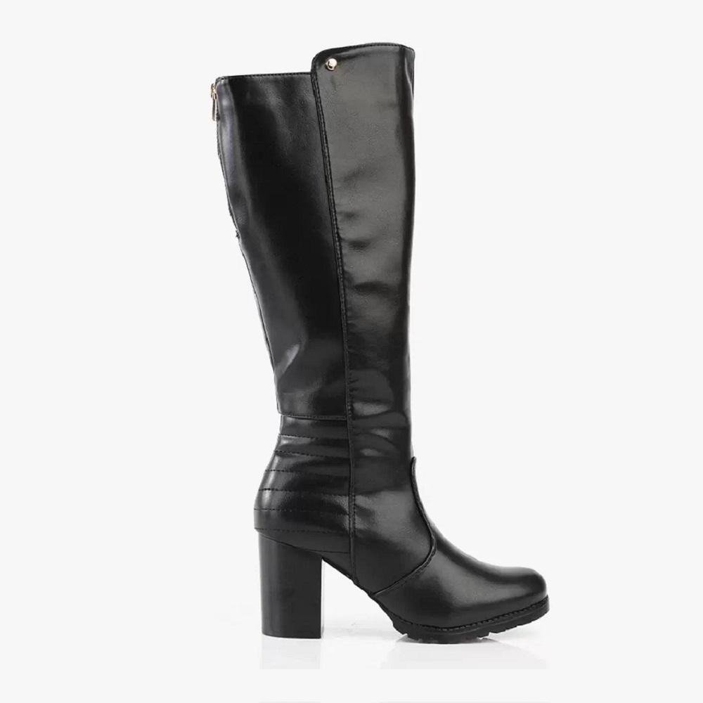 Bota Montaria Feminina Mooncity Salto Grosso 73134 Preto 1