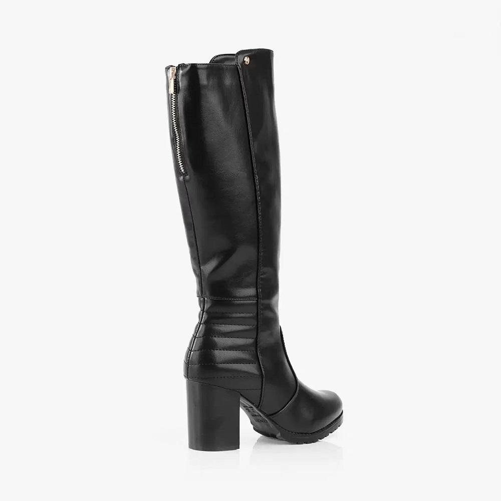 Bota Montaria Feminina Mooncity Salto Grosso 73134 Preto 2