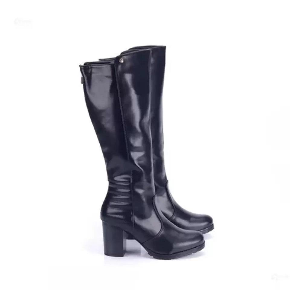 Bota Montaria Feminina Mooncity Salto Grosso 73134 Preto 3