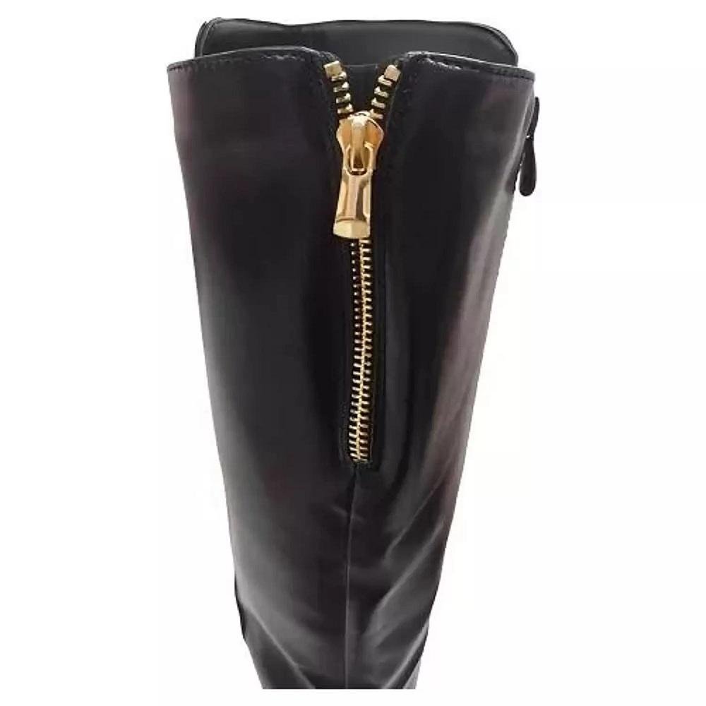 Bota Montaria Feminina Mooncity Salto Grosso 73134 Preto 5