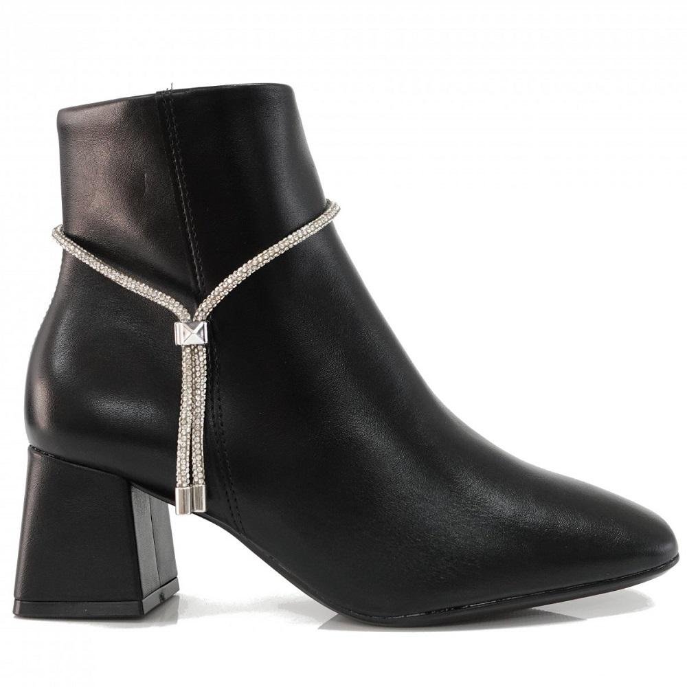 Bota Feminina Cano Curto Vizzano Salto Bloco 3098.102 Preto 1