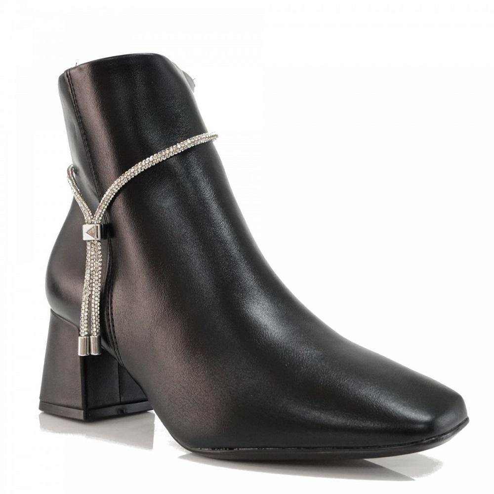 Bota Feminina Cano Curto Vizzano Salto Bloco 3098.102 Preto 2