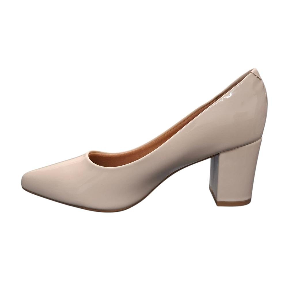 Sapato Scarpin Salto Bloco Sapato Scarpin Salto Quadrado Sapato De