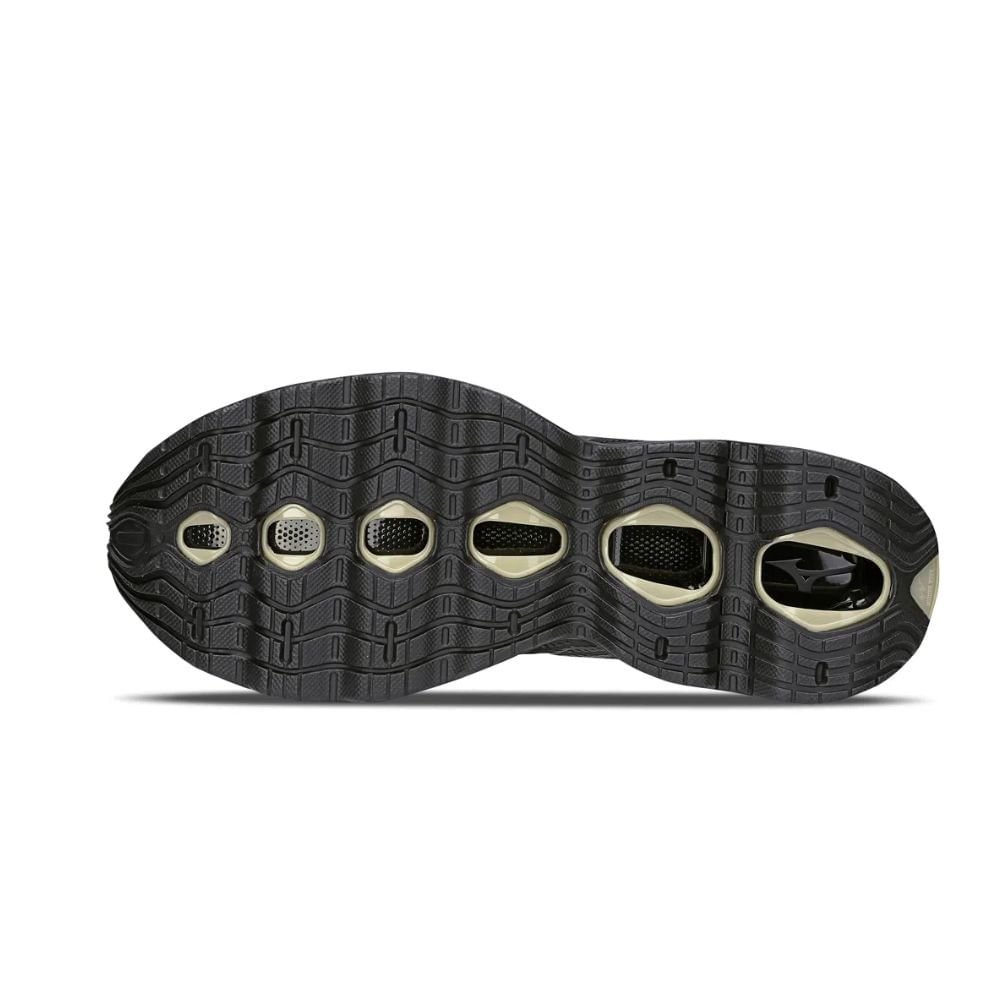 Tênis Running Masculino Wave Prophecy 12 Mizuno Preto E Dourado Preto 3