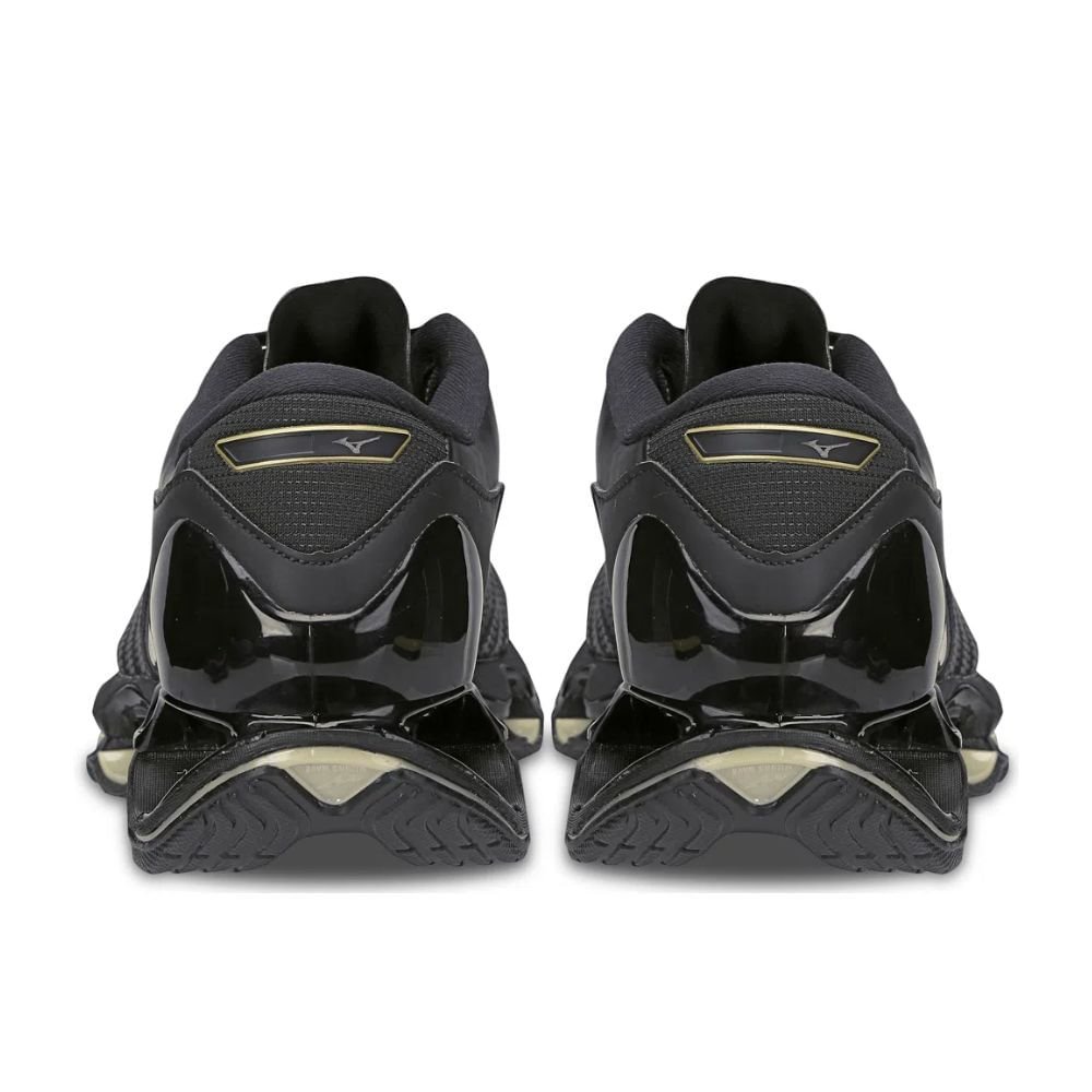 Tênis Running Masculino Wave Prophecy 12 Mizuno Preto E Dourado Preto 4