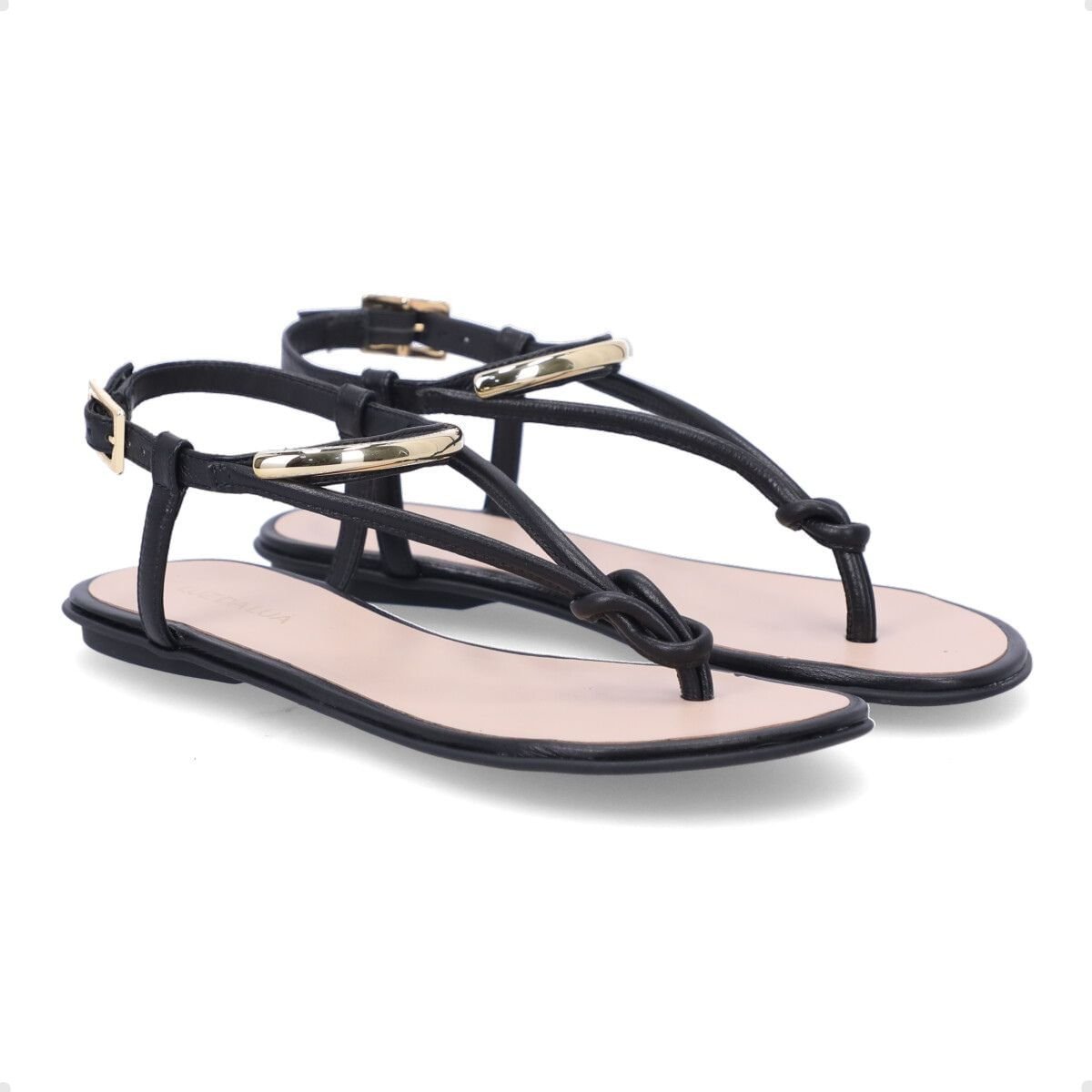 Sandalia Fem Rasteira Luz Da Lua  52217800-8 Preto 2